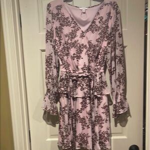 Elegant Pink Floral Dress